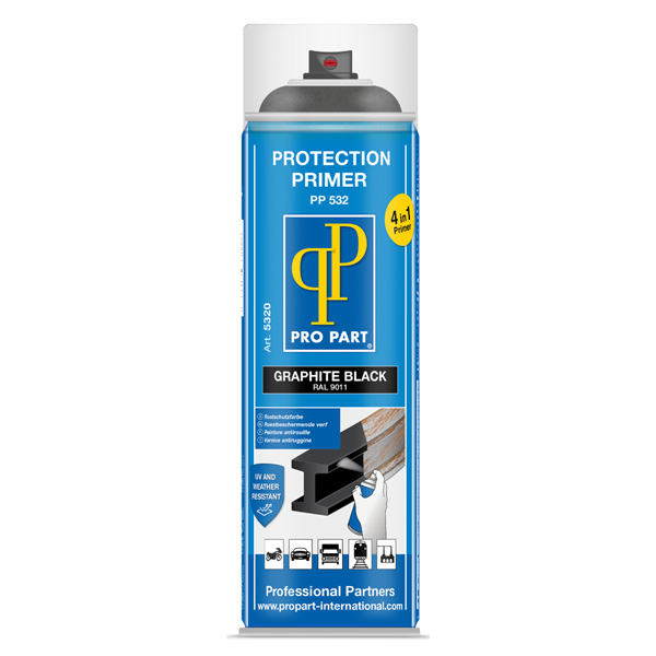 Protection Primer Graphite Black RAL 9011 500 ml