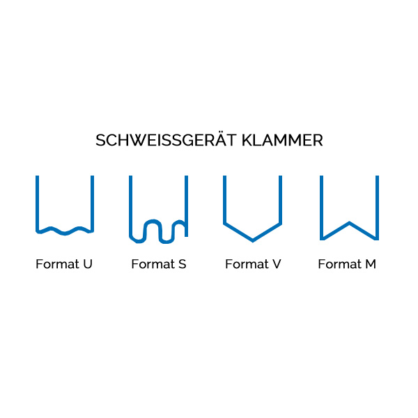 Schweissgerät Klammer Format S  (100 Stk.)