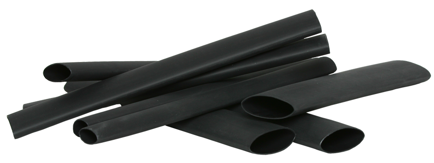 Schrumpfschlauch Schwarz  12 mm x 1,2 m