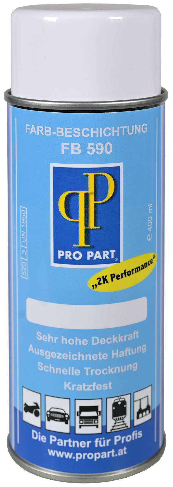 Farb-Spray 2K Performance RAL 9002 Grauweiss