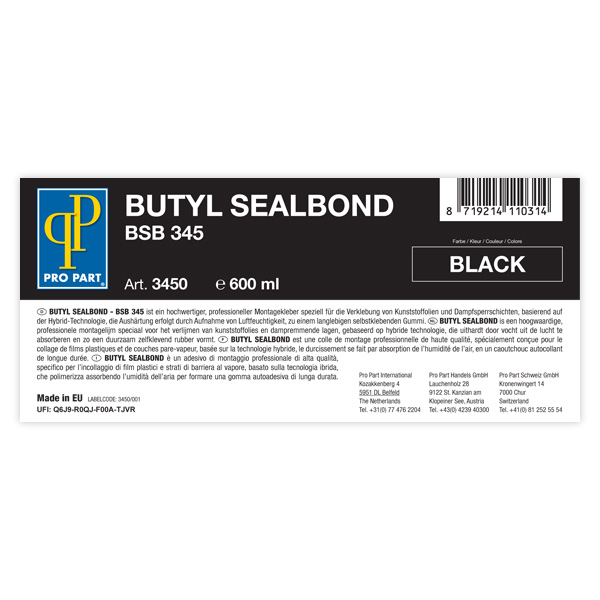 Butyl-Sealbond BSB 345  600 ml