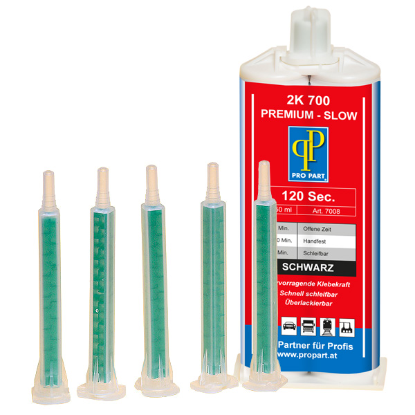 2K-Kunst. Rep. Schwarz "Slow"  inkl. 5 Mischdüsen