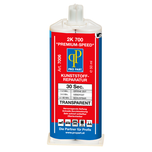 2K-Kunst. Rep.Transparent "Speed" ohne Mischdüsen