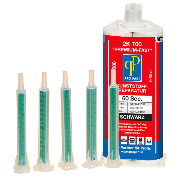 2K-Kunst. Rep. Schwarz "Fast" inkl. 5 Mischdüsen